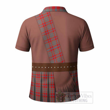 Moubray Tartan Crest Polo Shirt Kilt Costume Style