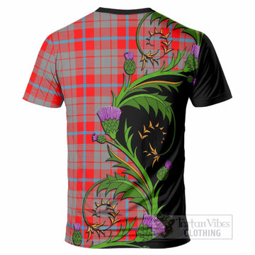 Moubray Tartan Crest T-Shirt Scottish Thistle Pride Heritage Art