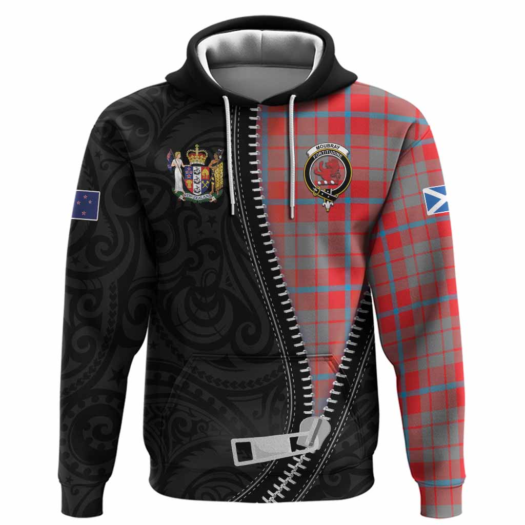 Moubray Tartan Hoodie New Zealand Pattern Unique Zipper Stylized