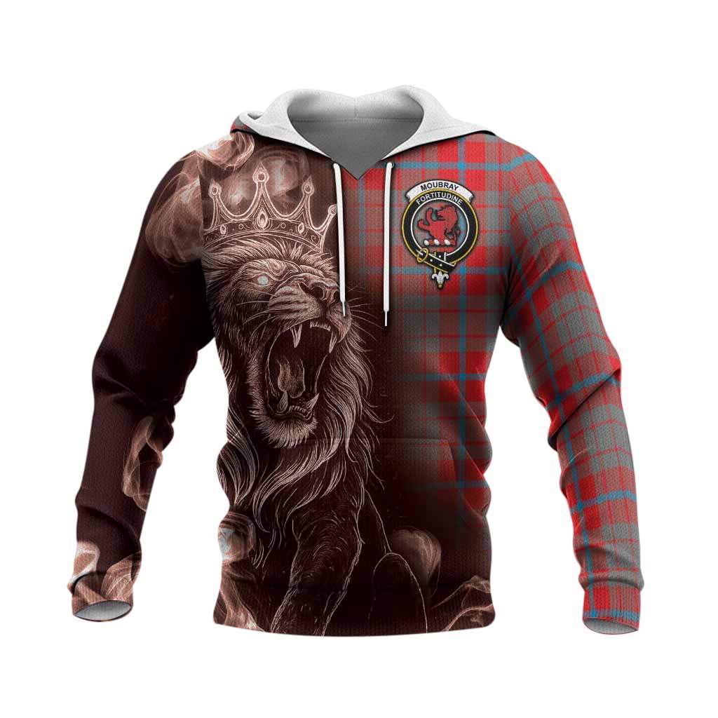 Moubray Tartan Knitted Hoodie Roaring Lion Heritage