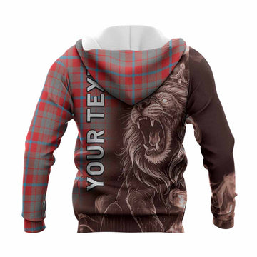 Moubray Tartan Knitted Hoodie Roaring Lion Heritage