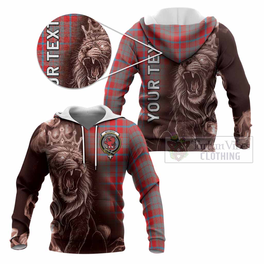 Moubray Tartan Knitted Hoodie Roaring Lion Heritage