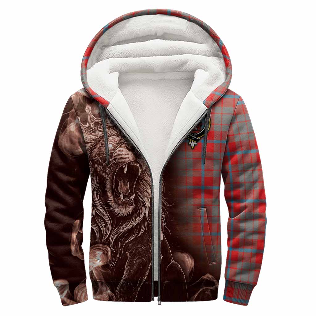 Moubray Tartan Sherpa Hoodie Roaring Lion Heritage