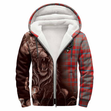 Moubray Tartan Sherpa Hoodie Roaring Lion Heritage