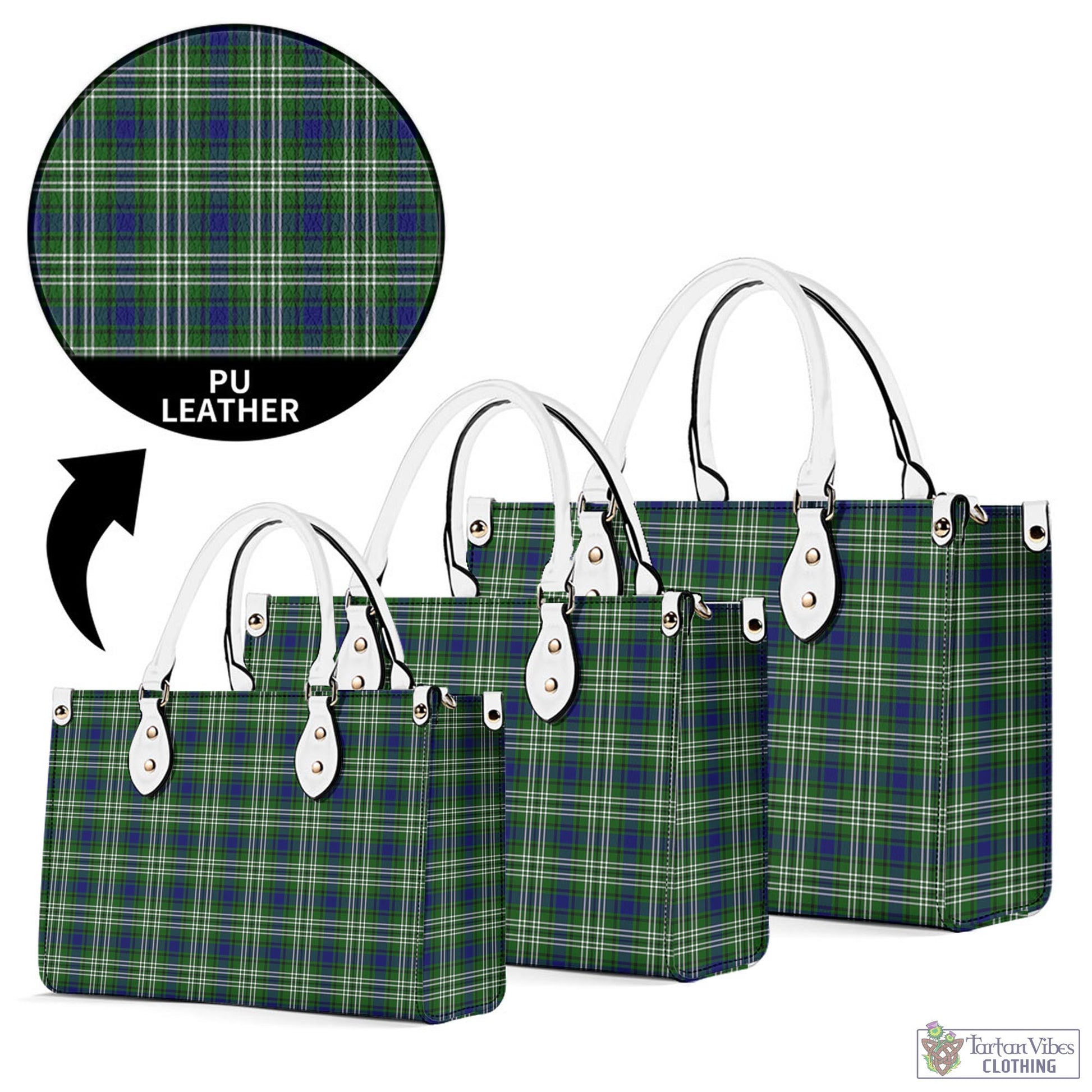Tartan Vibes Clothing Mow Tartan Luxury Leather Handbags