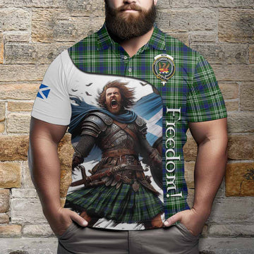 Tartan Vibes Clothing Mow Crest Tartan Polo Shirt Inspired by the Freedom of Scottish Warrior