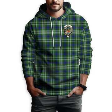Mow Tartan Hoodie with Family Crest