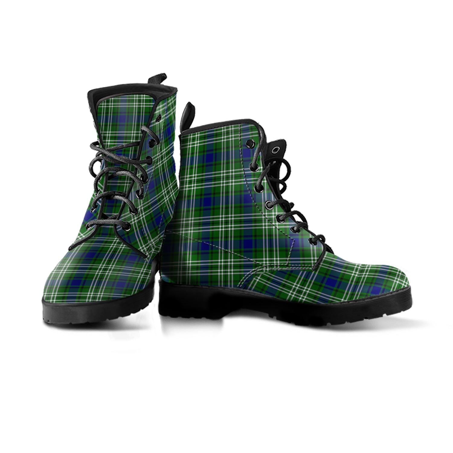 Mow Tartan Leather Boots Men' Boots - Tartan Vibes Clothing