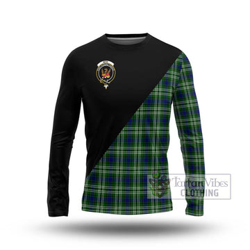 Mow Tartan Long Sleeve T-Shirt with Family Crest and Military Logo Style Unisex - Tartan Vibes Clothing