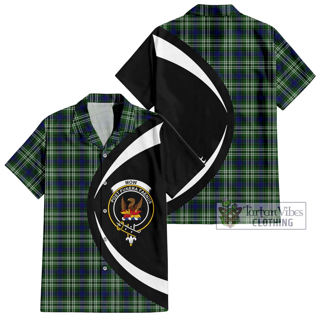 Mow Tartan Hawaiian Shirt with Family Crest Circle Style Kid - Tartan Vibes Clothing