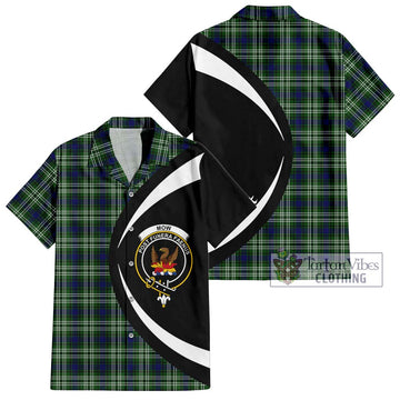 Mow Tartan Hawaiian Shirt with Family Crest Circle Style Kid - Tartan Vibes Clothing