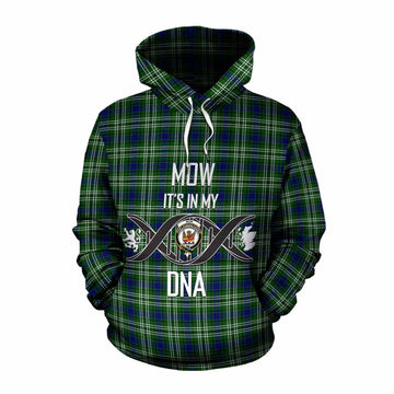 Mow Tartan Cotton Hoodie with Family Crest DNA In Me Style Pullover Hoodie XS - Tartan Vibes Clothing