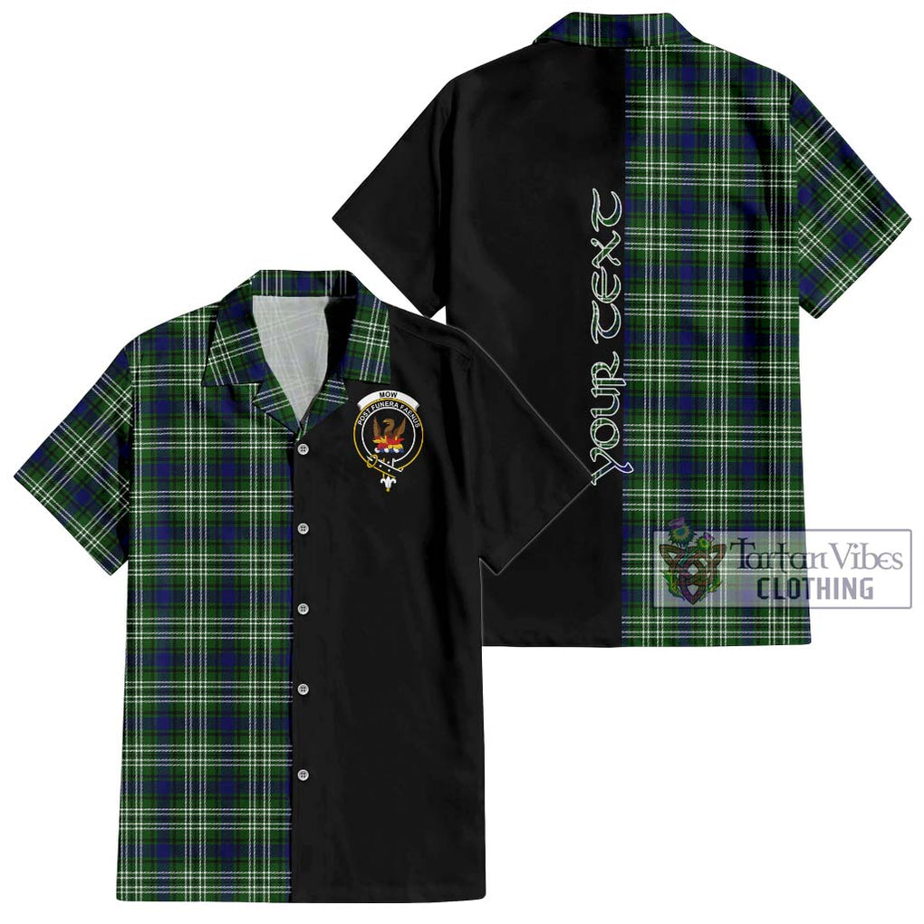 Mow Tartan Hawaiian Shirt with Family Crest and Half Of Me Style Kid - Tartan Vibes Clothing