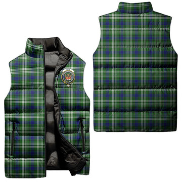 Mow Tartan Sleeveless Puffer Jacket with Family Crest