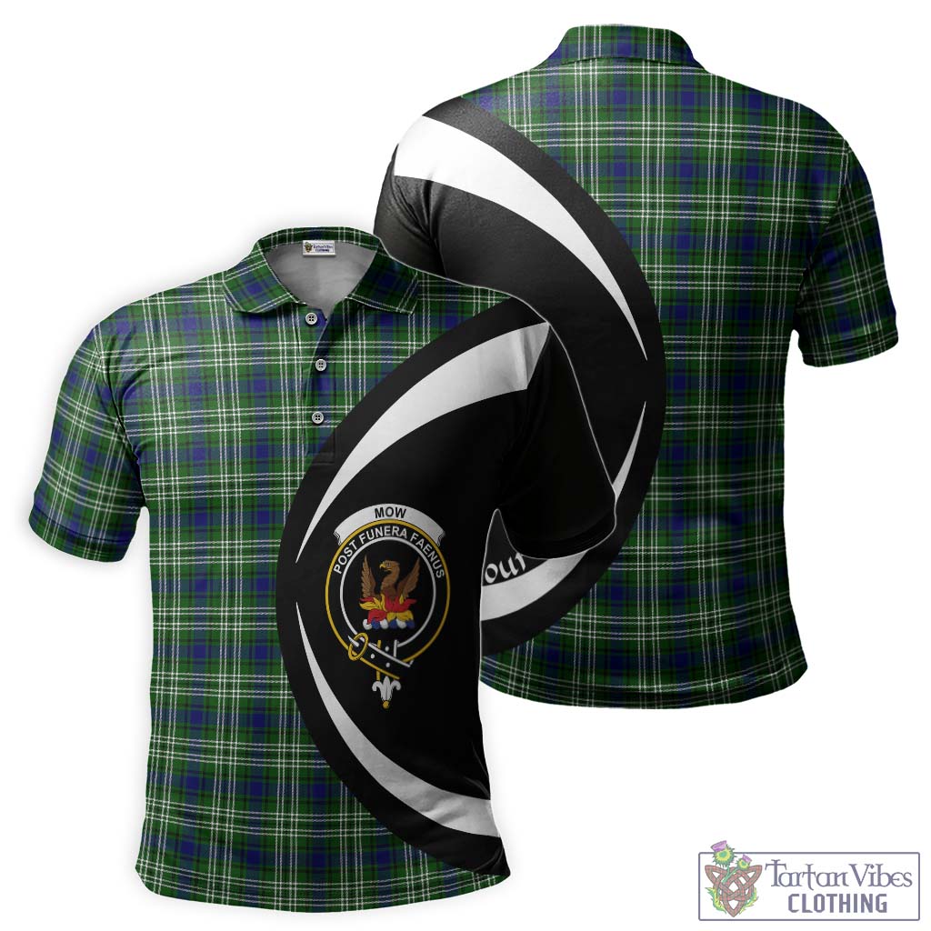 Mow Tartan Men's Polo Shirt with Family Crest Circle Style Kid - Tartan Vibes Clothing