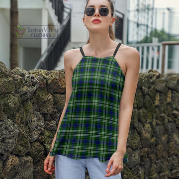 Mow Tartan Loose Halter Neck Camisole Women - Tartan Vibes Clothing