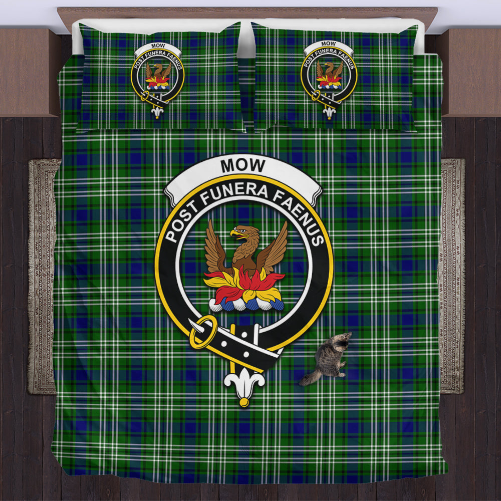 Mow Tartan Bedding Set with Family Crest US Bedding Set - Tartan Vibes Clothing