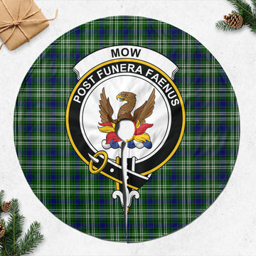 Mow Tartan Christmas Tree Skirt with Family Crest