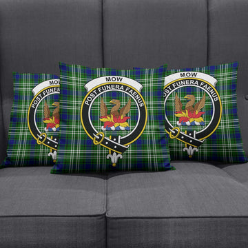 Mow Tartan Pillow Cover with Family Crest