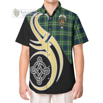 Mow Tartan Hawaiian Shirt with Family Crest and Celtic Symbol Style Kid - Tartan Vibes Clothing