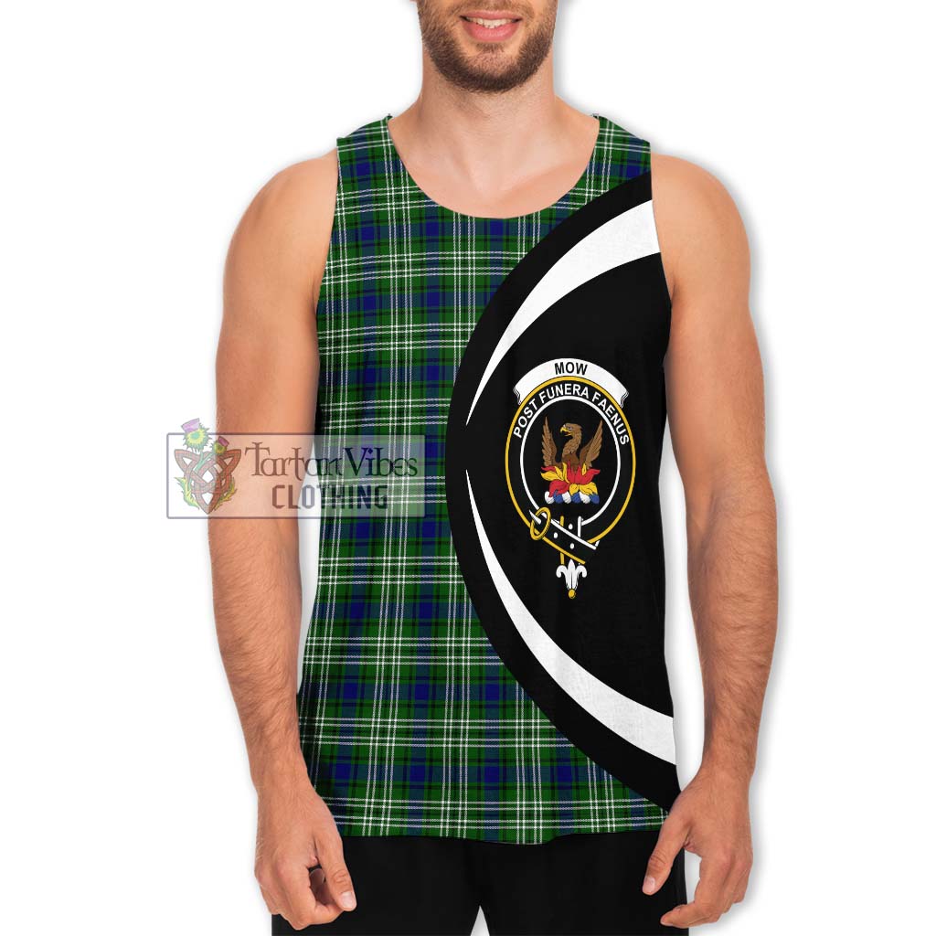 Mow Tartan Men's Tank Top with Family Crest Circle Style Men - Tartan Vibes Clothing