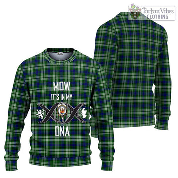 Mow Tartan Ugly Sweater with Family Crest DNA In Me Style Unisex - Tartan Vibes Clothing