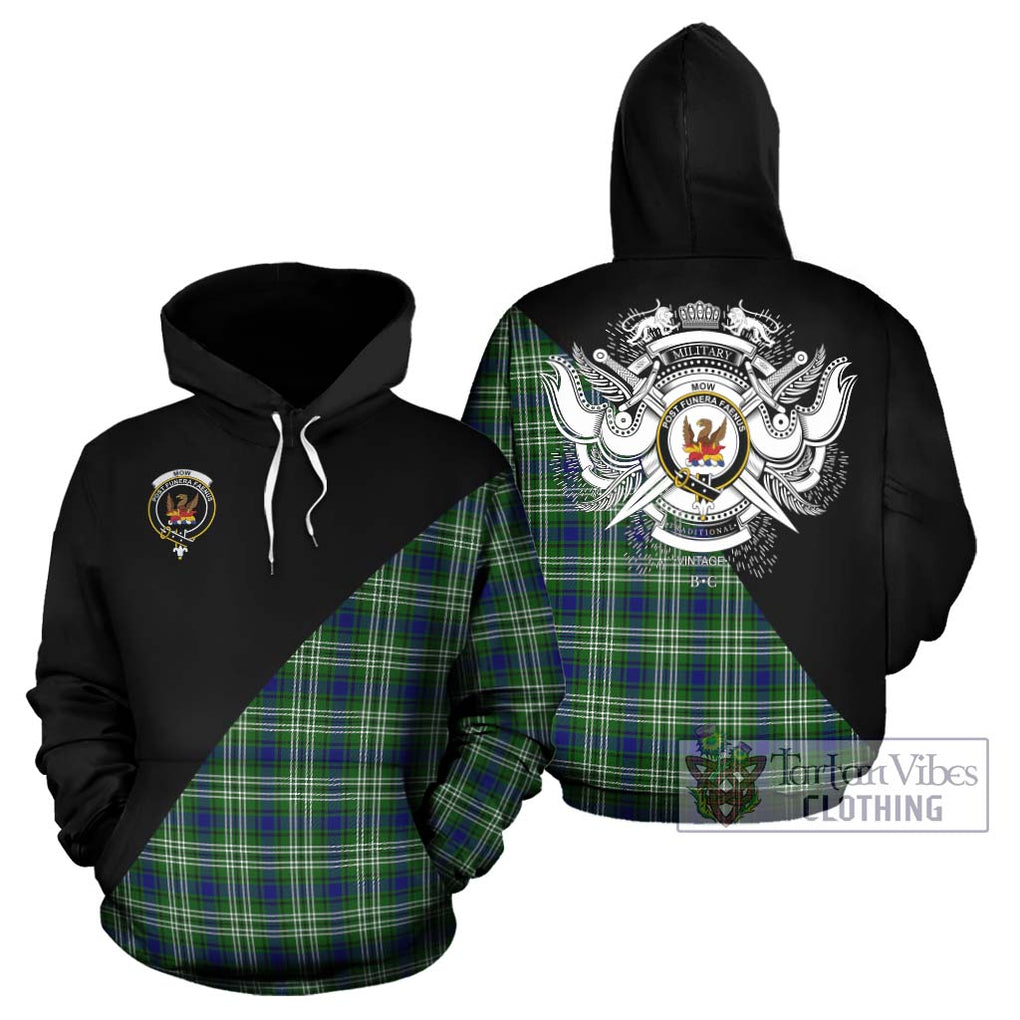 Mow Tartan Hoodie with Family Crest and Military Logo Style Zip Hoodie - Tartan Vibes Clothing