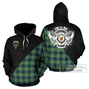 Mow Tartan Hoodie with Family Crest and Military Logo Style Zip Hoodie - Tartan Vibes Clothing