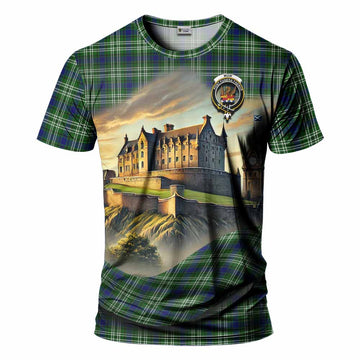 Tartan Vibes Clothing Mow Tartan Family Crest T-Shirt with Scottish Ancient Castle Stype