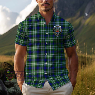 Mow Tartan Cotton Hawaiian Shirt with Family Crest Kid - Tartan Vibes Clothing