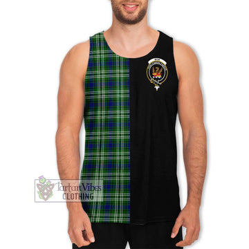 Mow Tartan Men's Tank Top with Family Crest and Half Of Me Style Men - Tartan Vibes Clothing