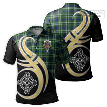 Mow Tartan Polo Shirt with Family Crest and Celtic Symbol Style Kid - Tartan Vibes Clothing
