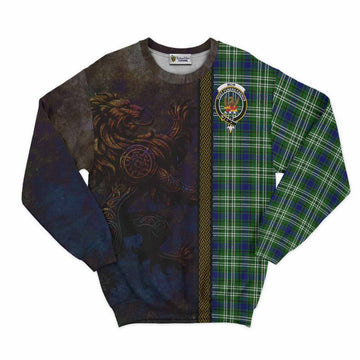 Mow Tartan Family Crest Sweatshirt Alba Gu Brath Be Brave Lion Ancient Style Unisex - Tartan Vibes Clothing