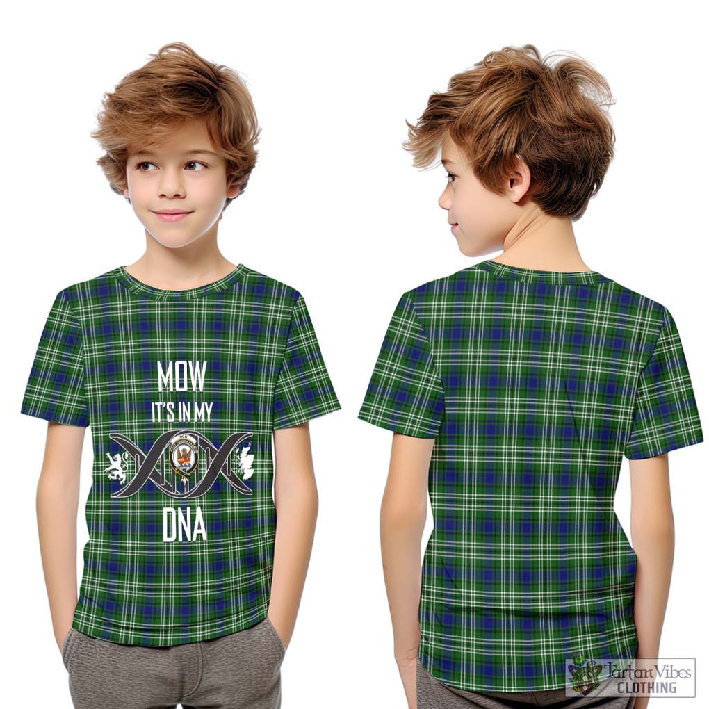 Mow Tartan Kid T-Shirt with Family Crest DNA In Me Style Youth XL Size14 - Tartan Vibes Clothing