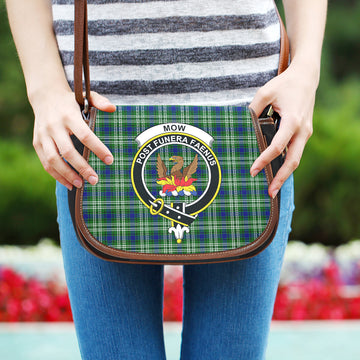 Mow Tartan Saddle Bag with Family Crest