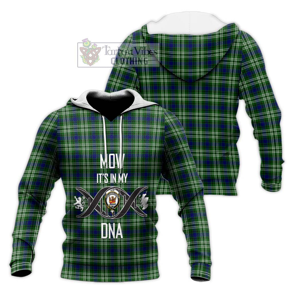 Mow Tartan Knitted Hoodie with Family Crest DNA In Me Style Unisex Knitted Pullover Hoodie - Tartan Vibes Clothing