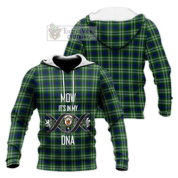 Mow Tartan Knitted Hoodie with Family Crest DNA In Me Style Unisex Knitted Pullover Hoodie - Tartan Vibes Clothing