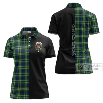 Mow Tartan Women's Polo Shirt with Family Crest and Half Of Me Style Women - Tartan Vibes Clothing