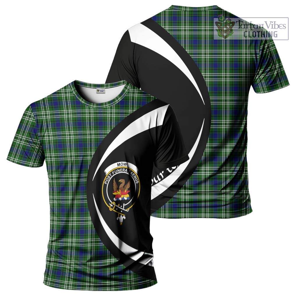 Tartan Vibes Clothing Mow Tartan T-Shirt with Family Crest Circle Style
