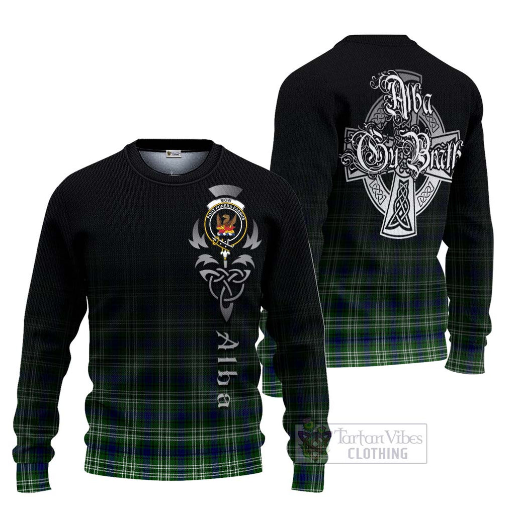 Mow Tartan Ugly Sweater Featuring Alba Gu Brath Family Crest Celtic Inspired Unisex - Tartan Vibes Clothing
