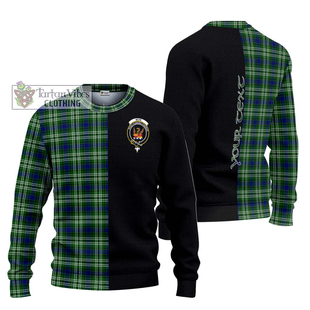 Mow Tartan Ugly Sweater with Family Crest and Half Of Me Style Unisex - Tartan Vibes Clothing