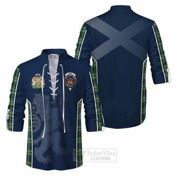 Mow Tartan Ghillie Kilt Shirt with Family Crest and Lion Rampant Vibes Sport Style Men - Tartan Vibes Clothing
