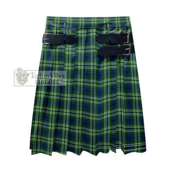 Mow Tartan Men's Pleated Skirt - Fashion Casual Retro Scottish Kilt Style