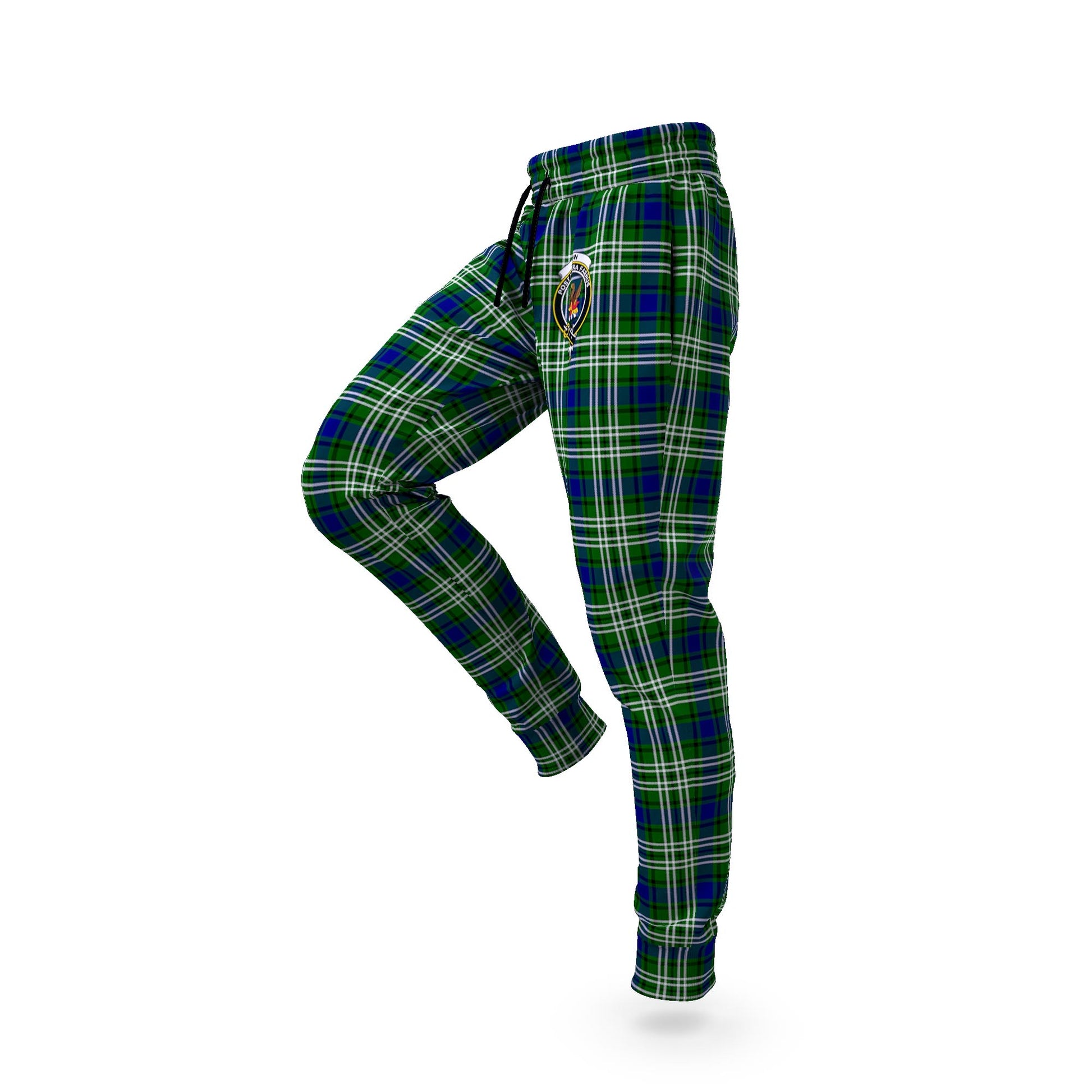 Mow Tartan Joggers Pants with Family Crest S - Tartan Vibes Clothing