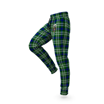 Mow Tartan Joggers Pants with Family Crest