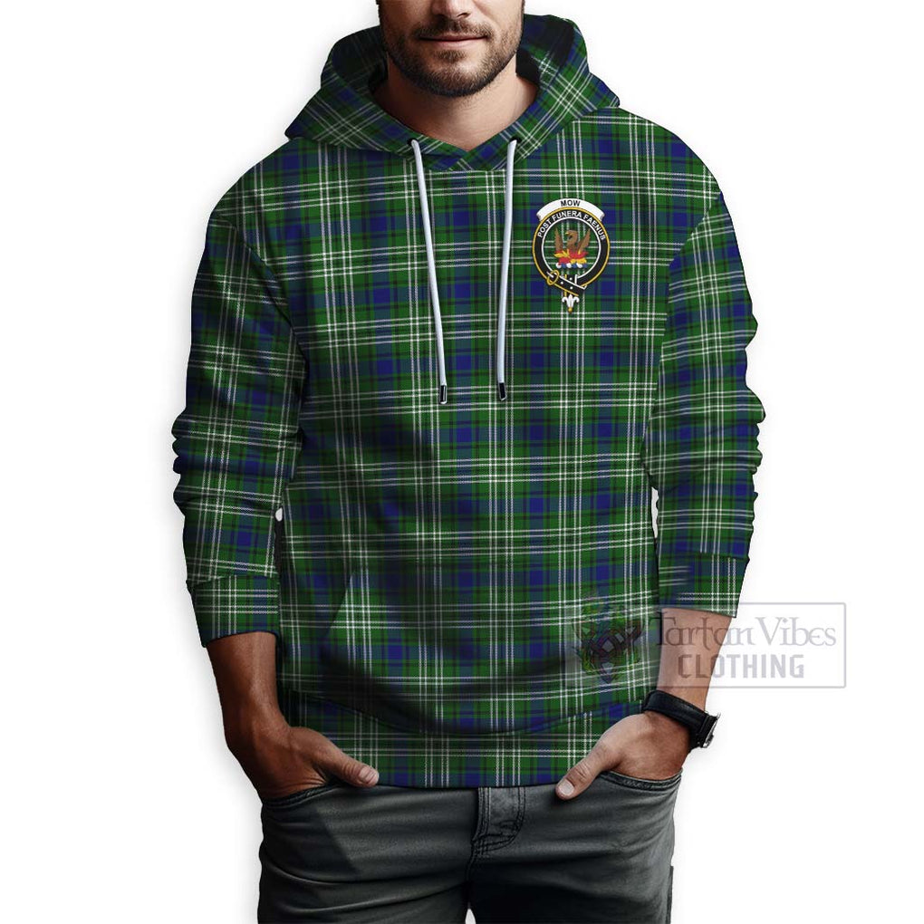 Mow Tartan Hoodie with Family Crest Celtic Skull Style - Tartan Vibes Clothing
