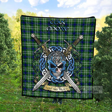 Mow Tartan Quilt with Celtic Skull Alba Gu Brath Style - Tartan Vibes Clothing