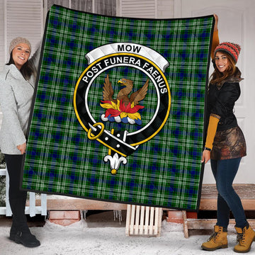 Mow Tartan Quilt with Family Crest