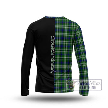 Mow Tartan Long Sleeve T-Shirt with Family Crest and Half Of Me Style - Tartan Vibes Clothing