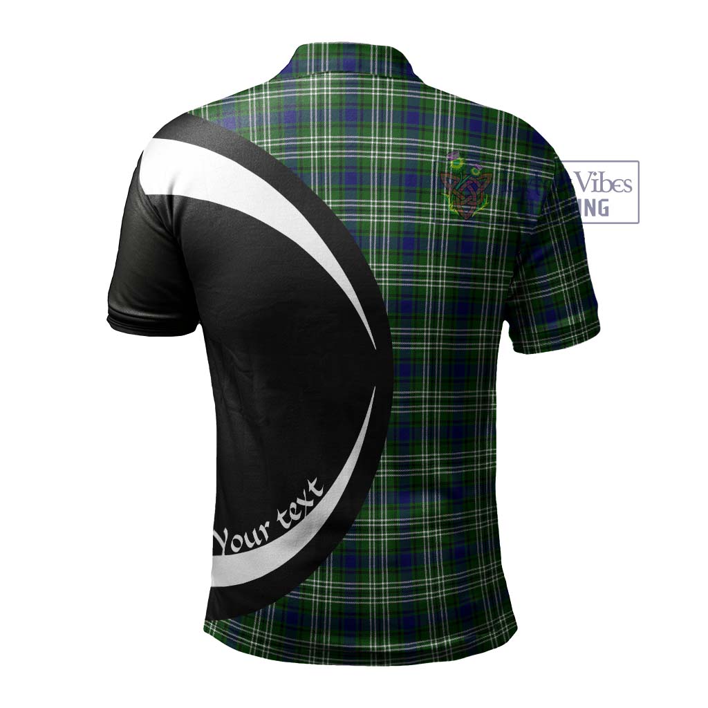 Mow Tartan Men's Polo Shirt with Family Crest Circle Style - Tartan Vibes Clothing